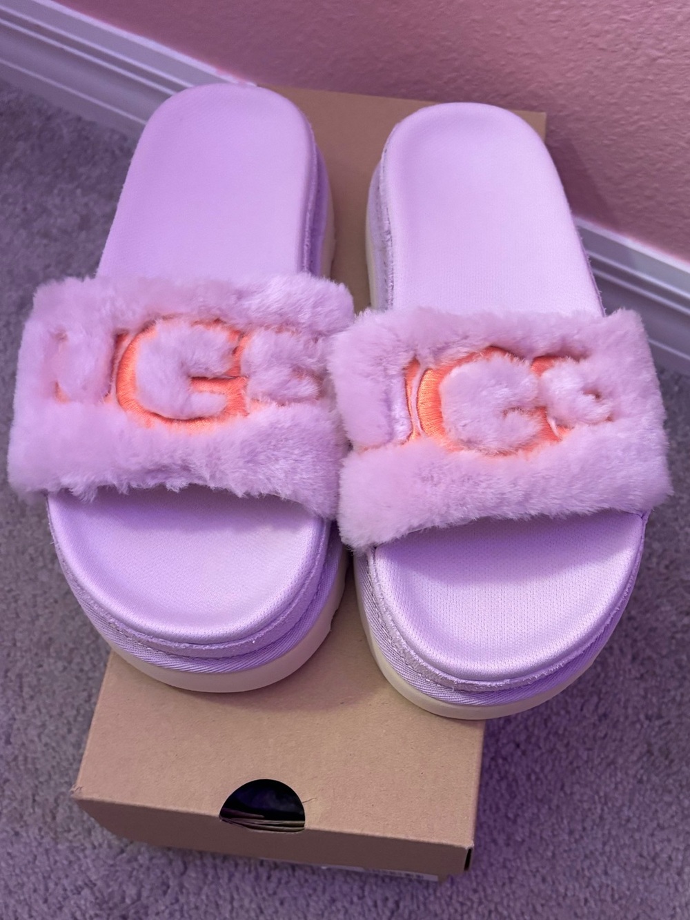 UGG Women's Laton Fur Slides